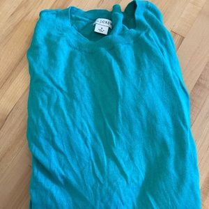 J Crew Green Crew Neck Sweater